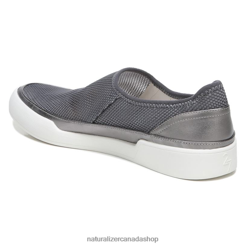 Sneakers | CA Naturalizer Women 27 Edit Valda Slip On Sneaker Silver/Pewter Mesh Leather 8LFNB281