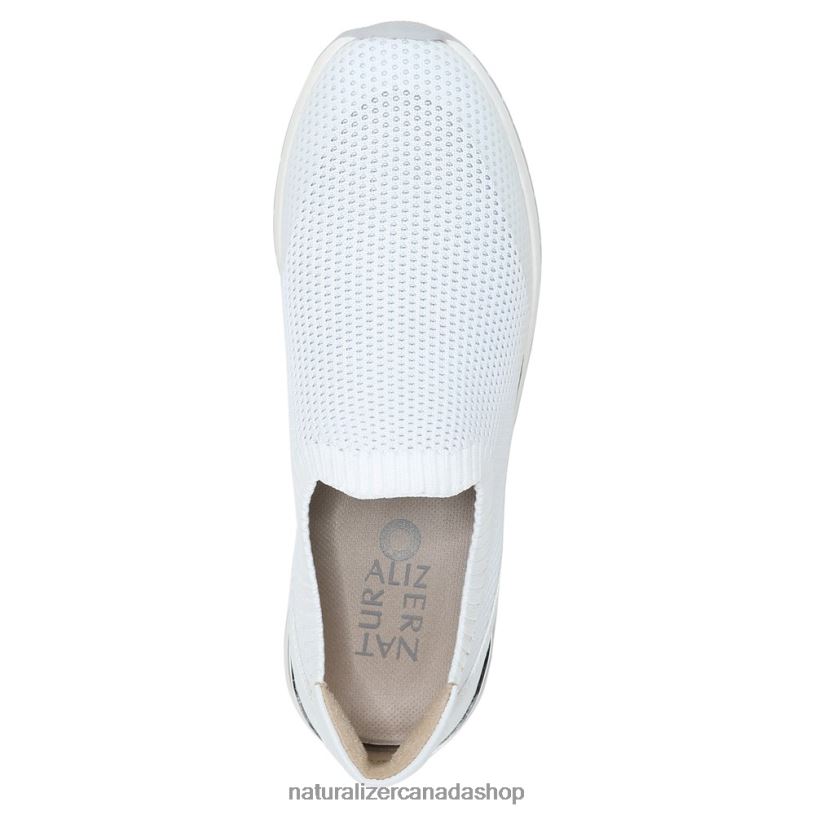Sneakers | CA Naturalizer Women Lafayette Slip On Sneaker White Flyknit Fabric 8LFNB692
