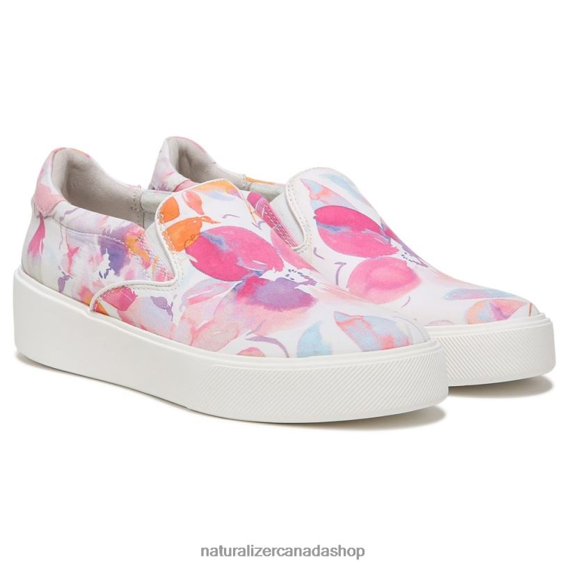 Sneakers | CA Naturalizer Women Marianne 2.0 Slip On Sneaker White/Pink Floral Fabric 8LFNB354