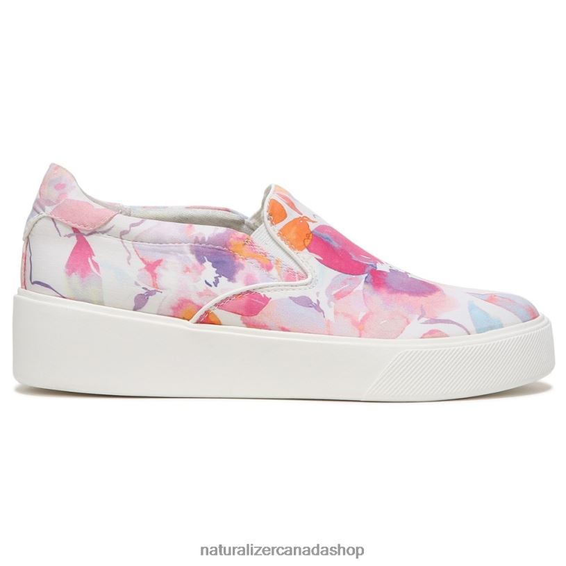 Sneakers | CA Naturalizer Women Marianne 2.0 Slip On Sneaker White/Pink Floral Fabric 8LFNB354
