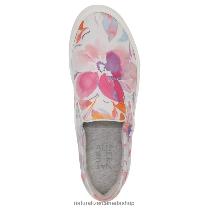 Sneakers | CA Naturalizer Women Marianne 2.0 Slip On Sneaker White/Pink Floral Fabric 8LFNB354