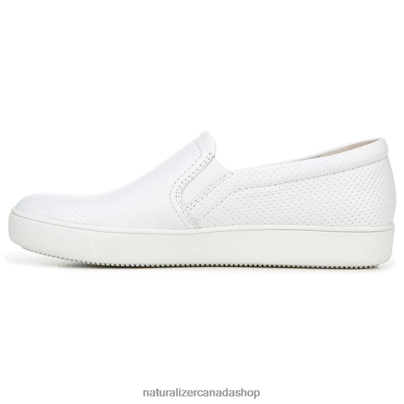 Sneakers | CA Naturalizer Women Marianne Slip On Sneaker White Perforated Leather 8LFNB511