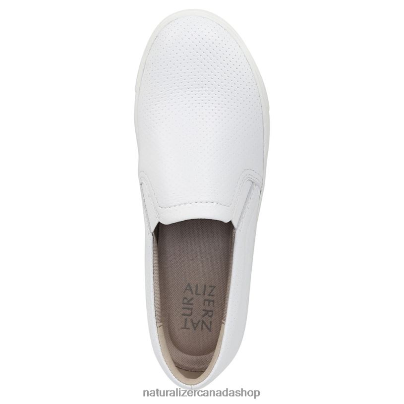 Sneakers | CA Naturalizer Women Marianne Slip On Sneaker White Perforated Leather 8LFNB511