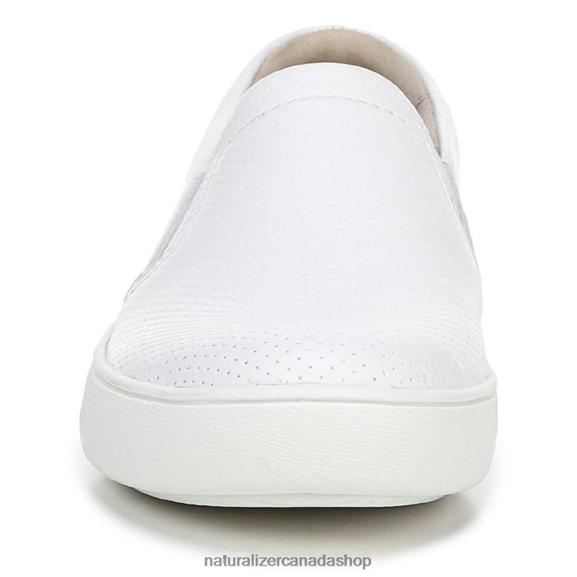 Sneakers | CA Naturalizer Women Marianne Slip On Sneaker White Perforated Leather 8LFNB511