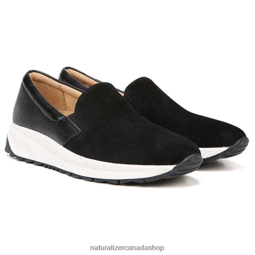 Sneakers | CA Naturalizer Women Selah Slip On Sneaker Black Suede/Leather 8LFNB350