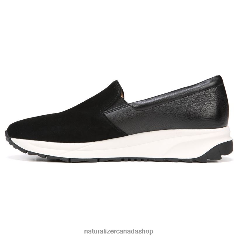 Sneakers | CA Naturalizer Women Selah Slip On Sneaker Black Suede/Leather 8LFNB350