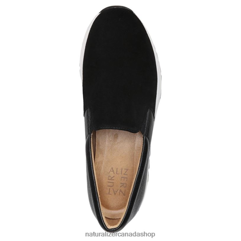 Sneakers | CA Naturalizer Women Selah Slip On Sneaker Black Suede/Leather 8LFNB350